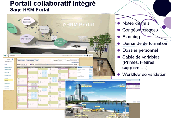 Portail collaboraif Sage RH Management